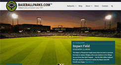 Desktop Screenshot of baseballparks.com