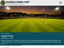 Tablet Screenshot of baseballparks.com